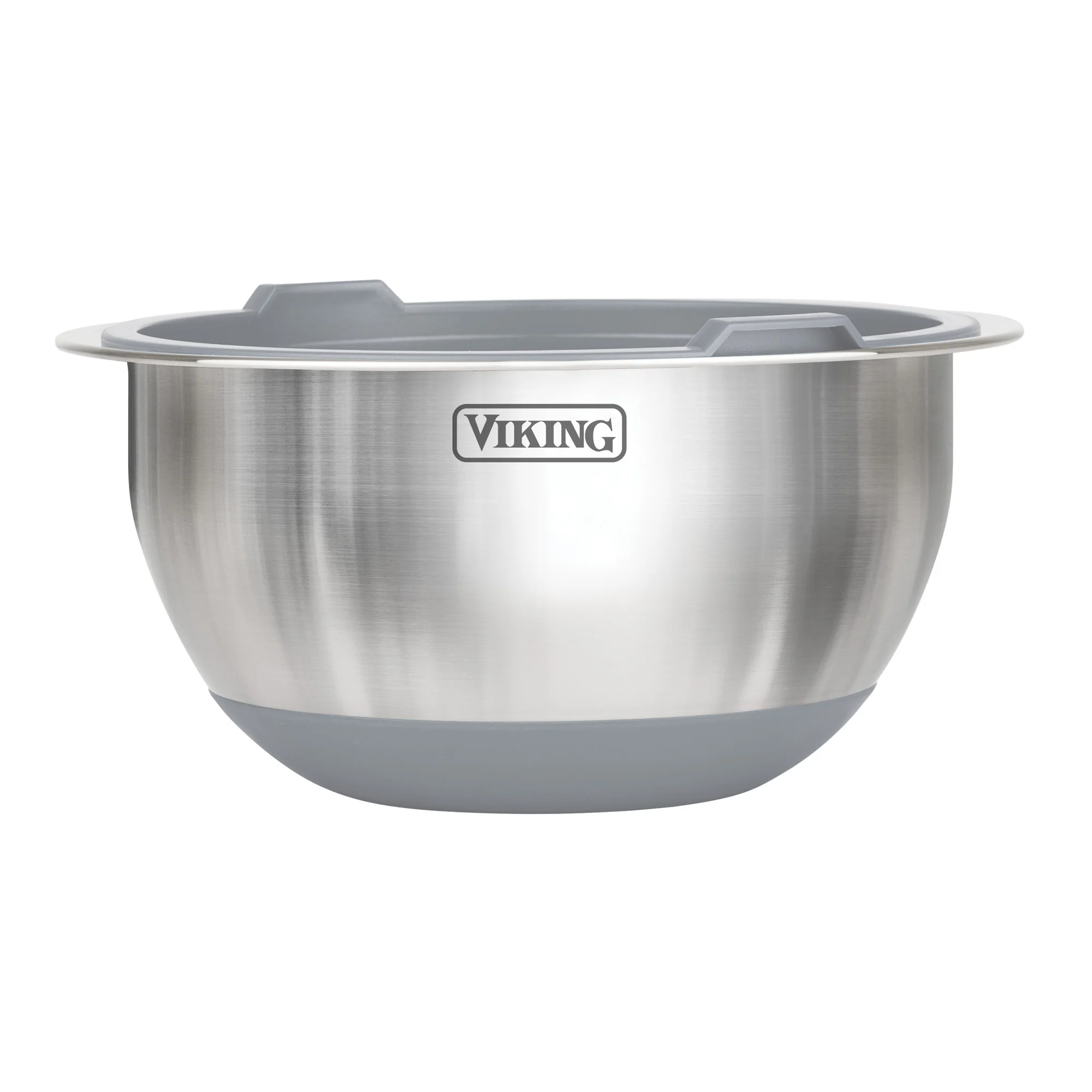 Viking 10-Piece Stainless Steel Mixing Bowl Set with Lids, Gray - Image 7