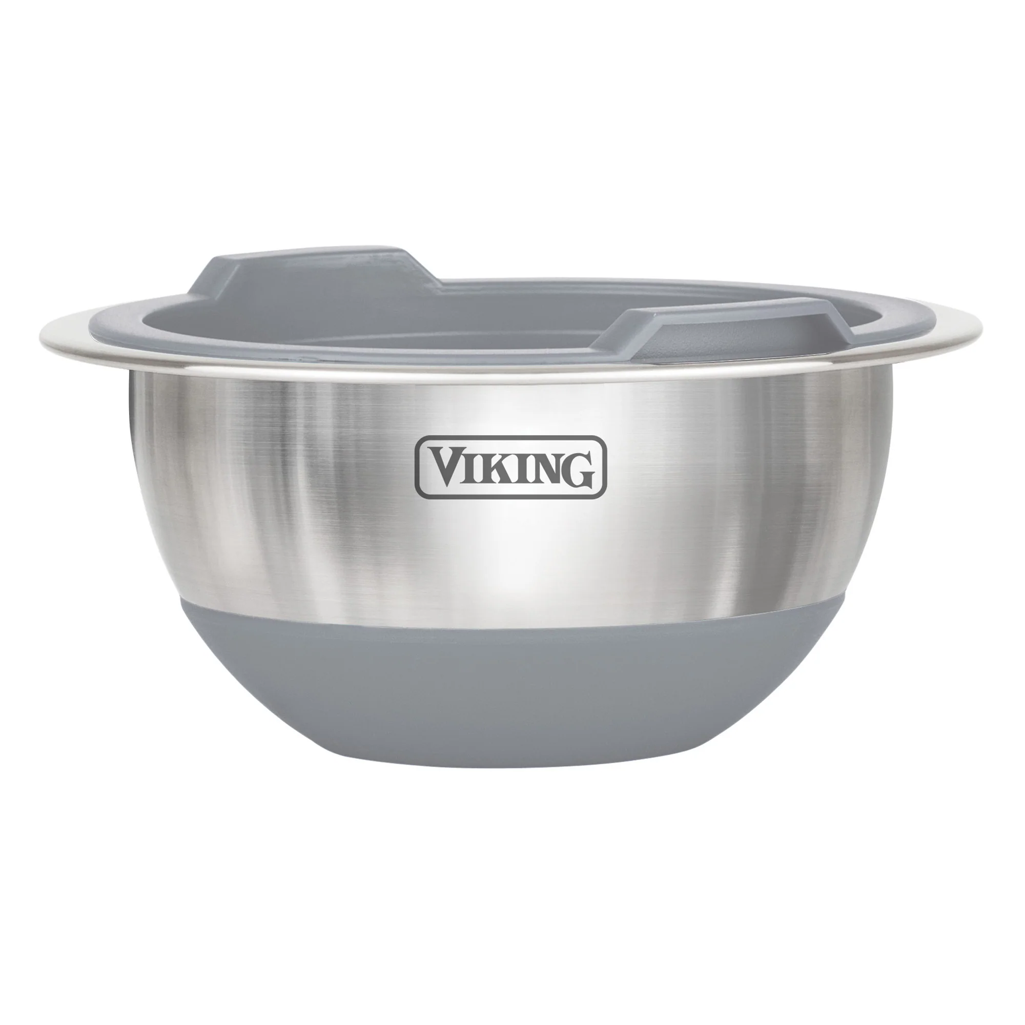 Viking 10-Piece Stainless Steel Mixing Bowl Set with Lids, Gray - Image 9