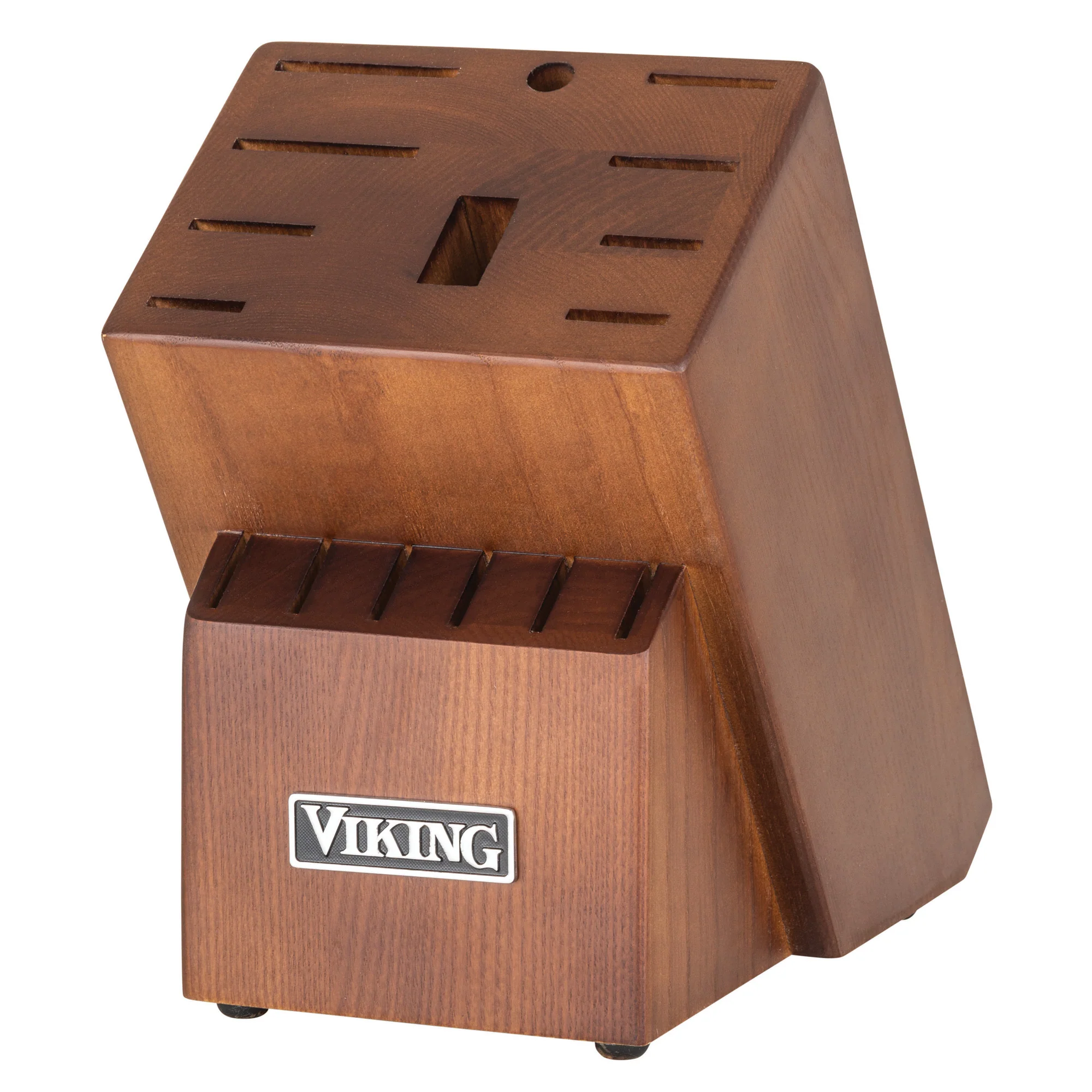 Viking 17-Piece Cutlery Set with Light Walnut Color Block - Image 16