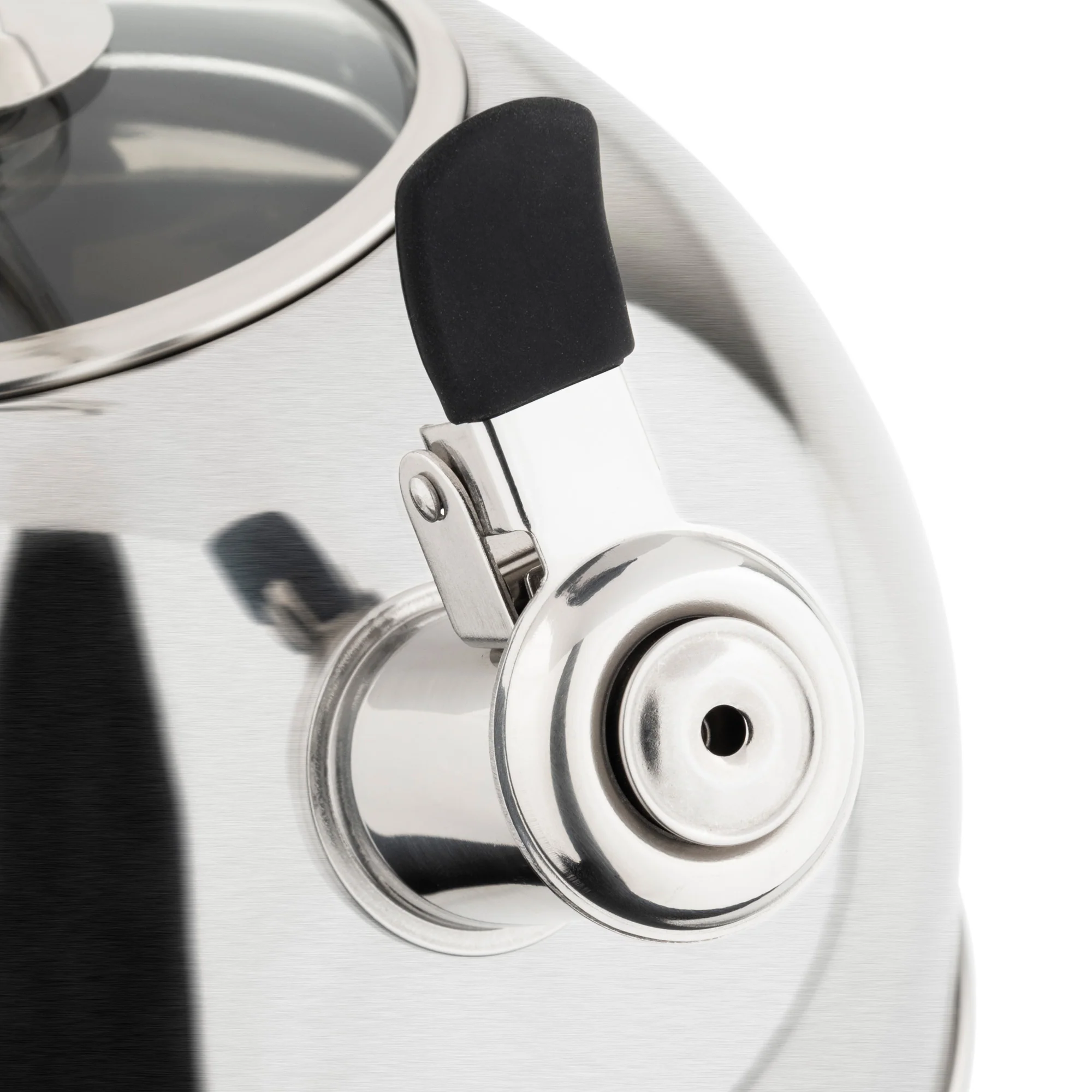 Viking 2.6-Quart Satin Finish Stainless Steel Whistling Kettle with 3-Ply Base - Image 6