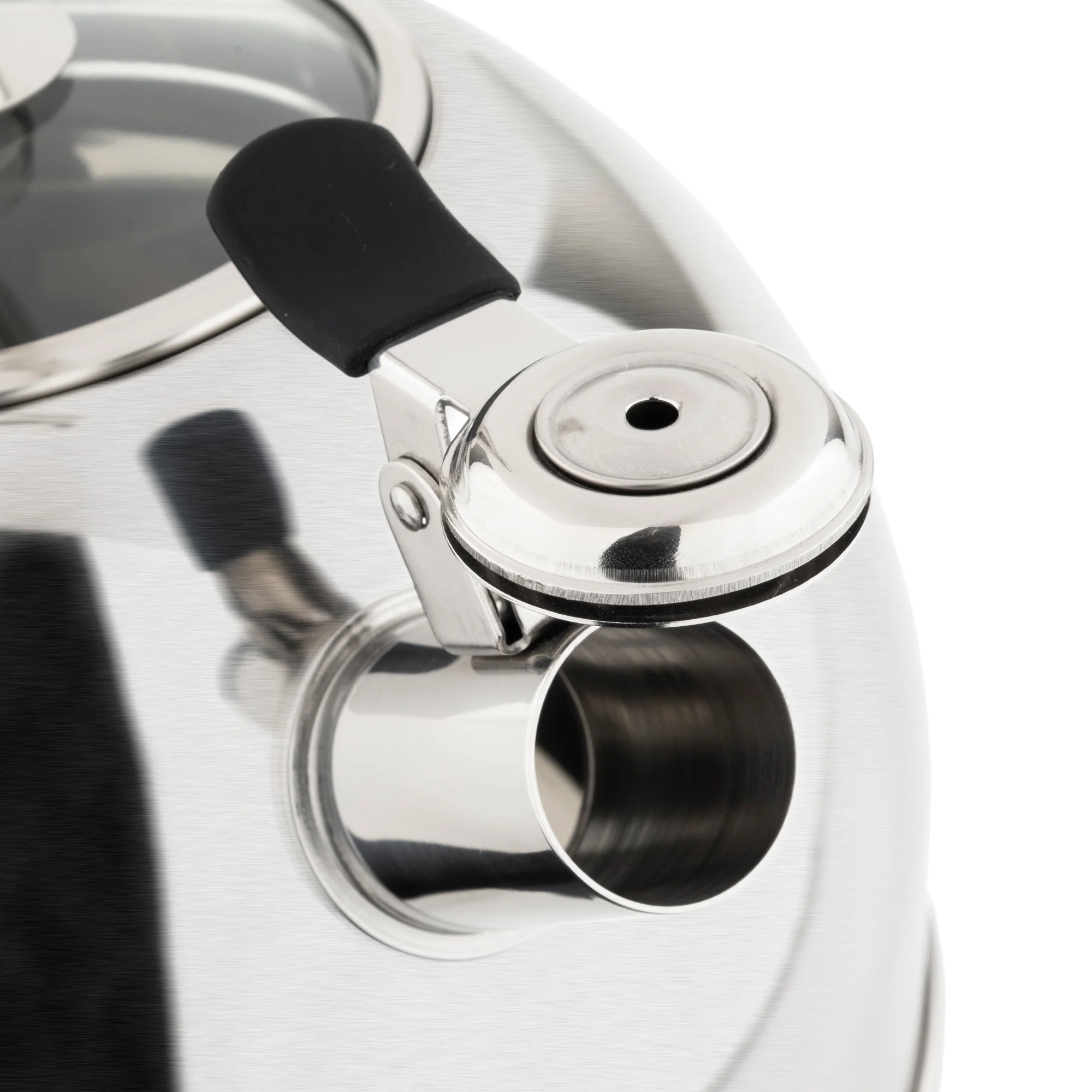 Viking 2.6-Quart Satin Finish Stainless Steel Whistling Kettle with 3-Ply Base - Image 7