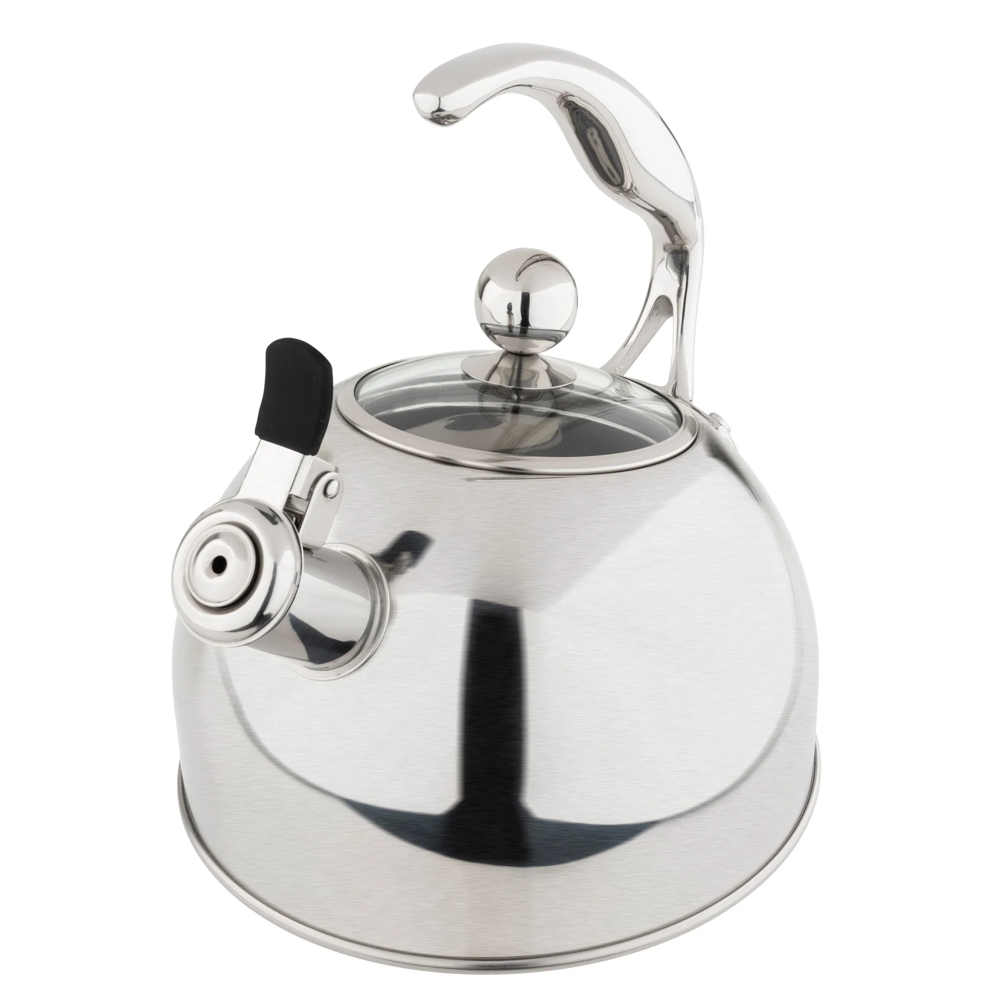 Viking 2.6-Quart Satin Finish Stainless Steel Whistling Kettle with 3-Ply Base - Image 8