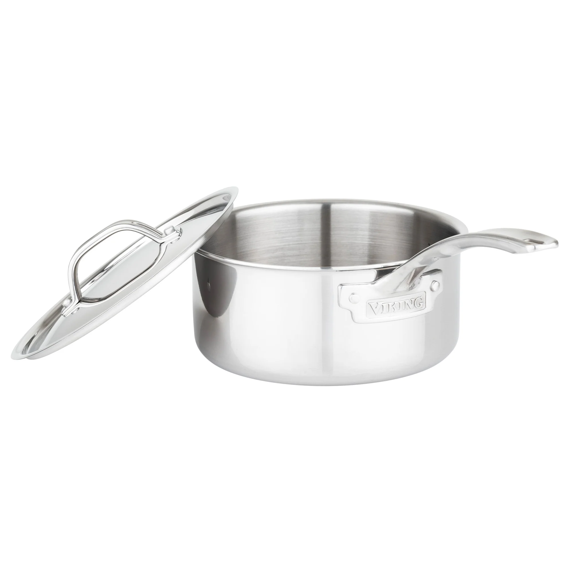 Viking 3-Ply Stainless Steel 10-Piece Cookware Set with Metal Lids - Image 9