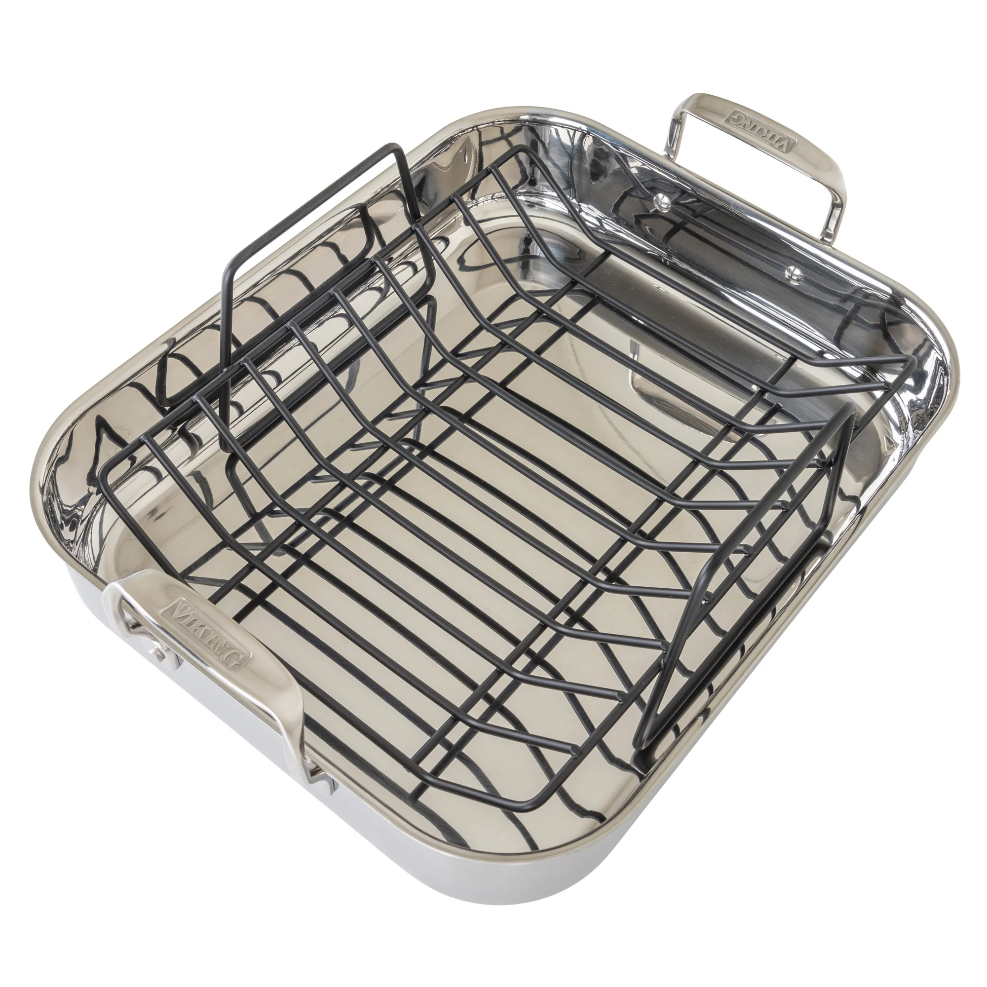 Viking 3-Ply Stainless Steel Roaster with Rack and Bonus Digital Thermometer - Image 9