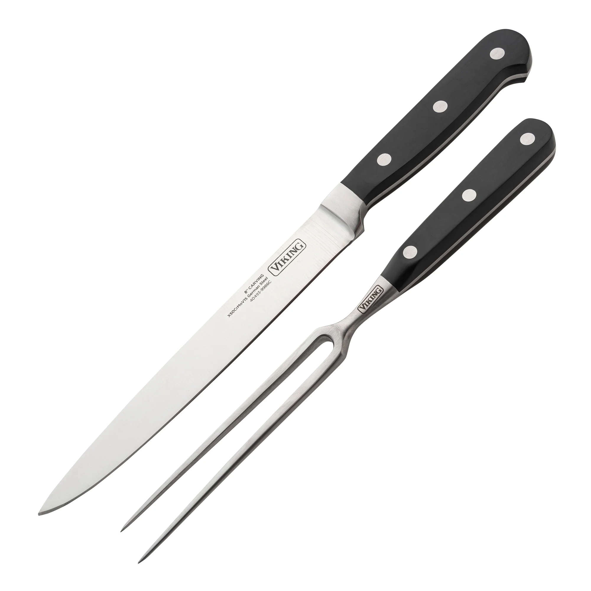 Viking 3-Ply Stainless Steel Roaster with Rack and Bonus Carving Set - Image 4
