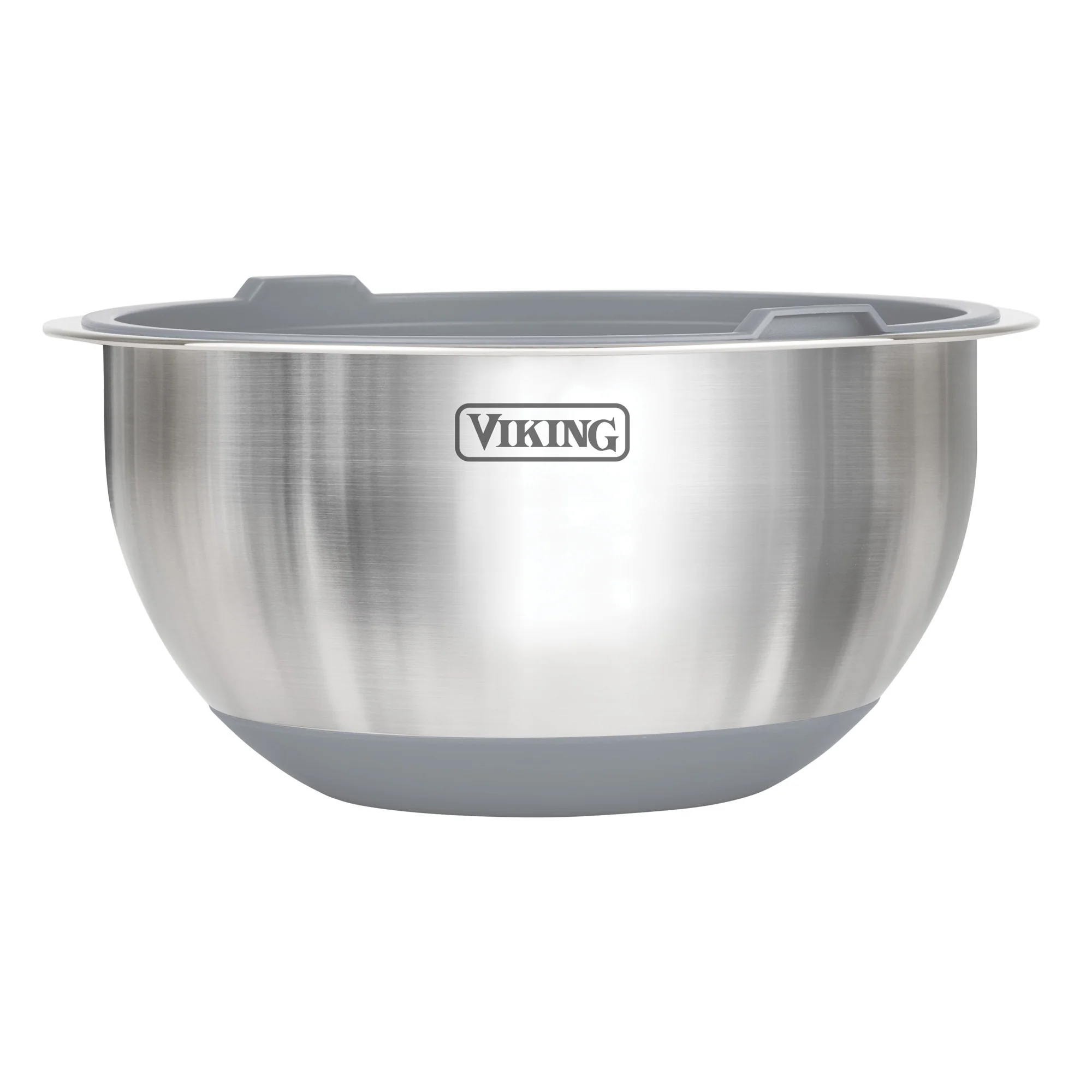 Viking 8-Piece Stainless Steel Mixing Bowl Set with Lids, Gray - Image 6