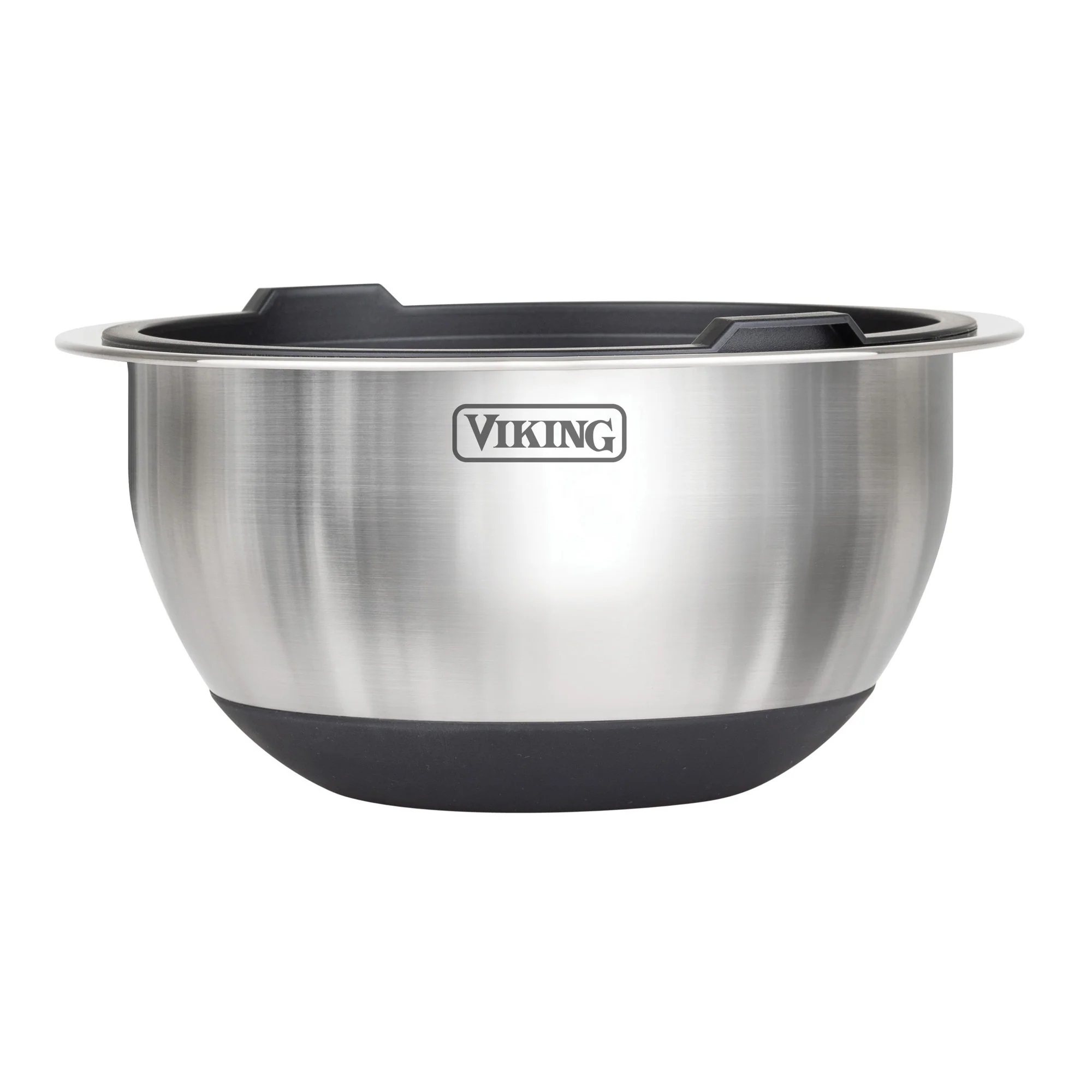 Viking 8-Piece Stainless Steel Mixing Bowl Set with Lids, Black - Image 5