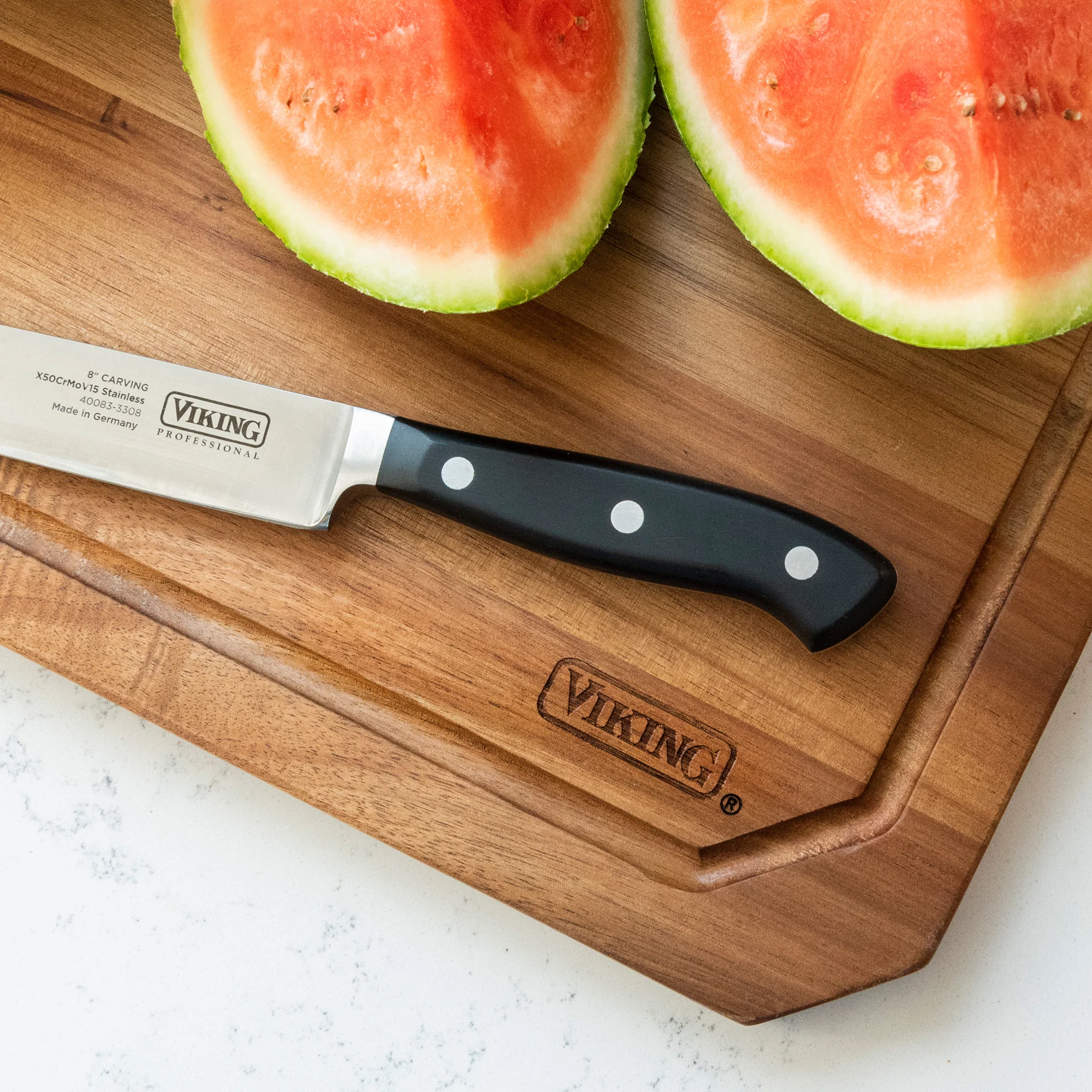 Viking Acacia Carving Board with Juice Groove - Image 5