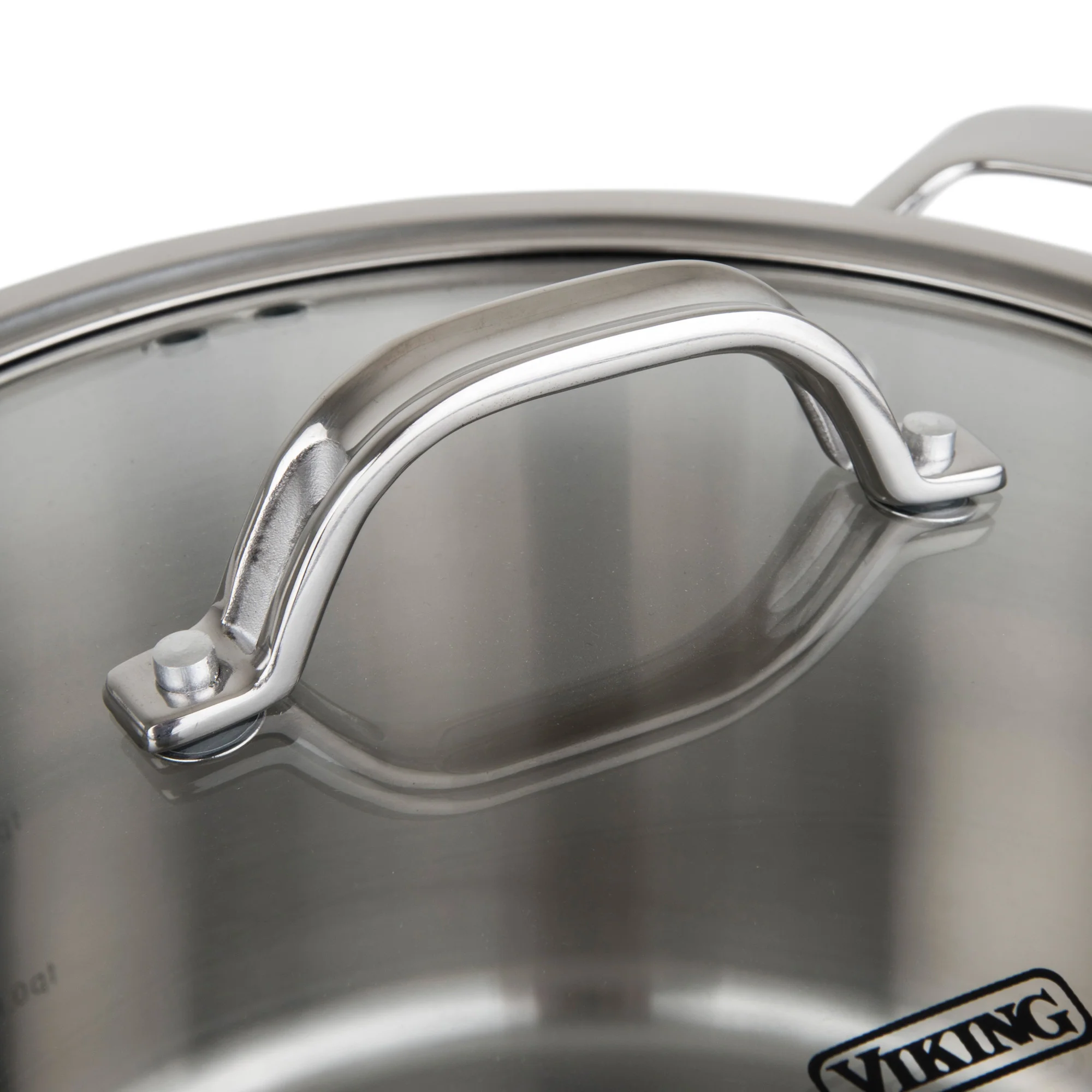 Viking Contemporary 3-Ply Stainless Steel 12-Piece Cookware Set with Glass Lids - Image 11