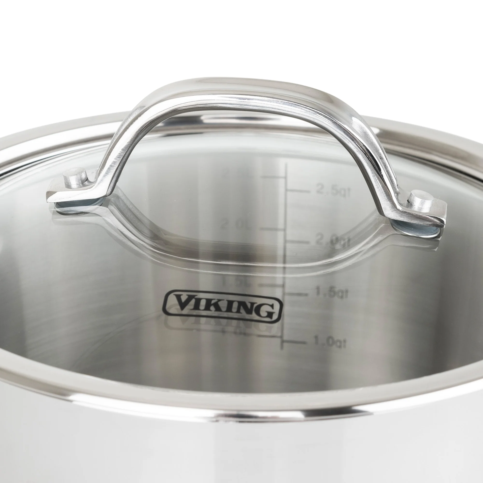 Viking Contemporary 3-Ply Stainless Steel 3.4-Quart Soup Pot - Image 5