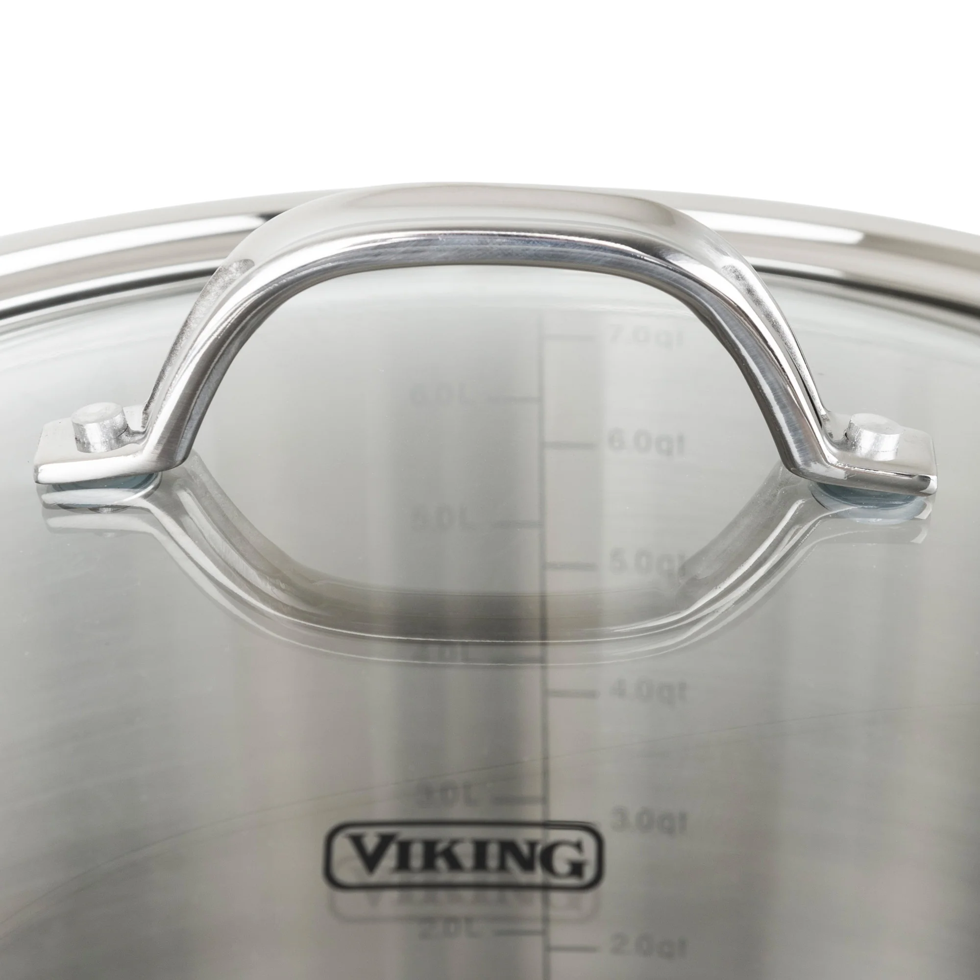 Viking Contemporary 3-Ply Stainless Steel 7-Piece Cookware Set with Glass Lids - Image 11