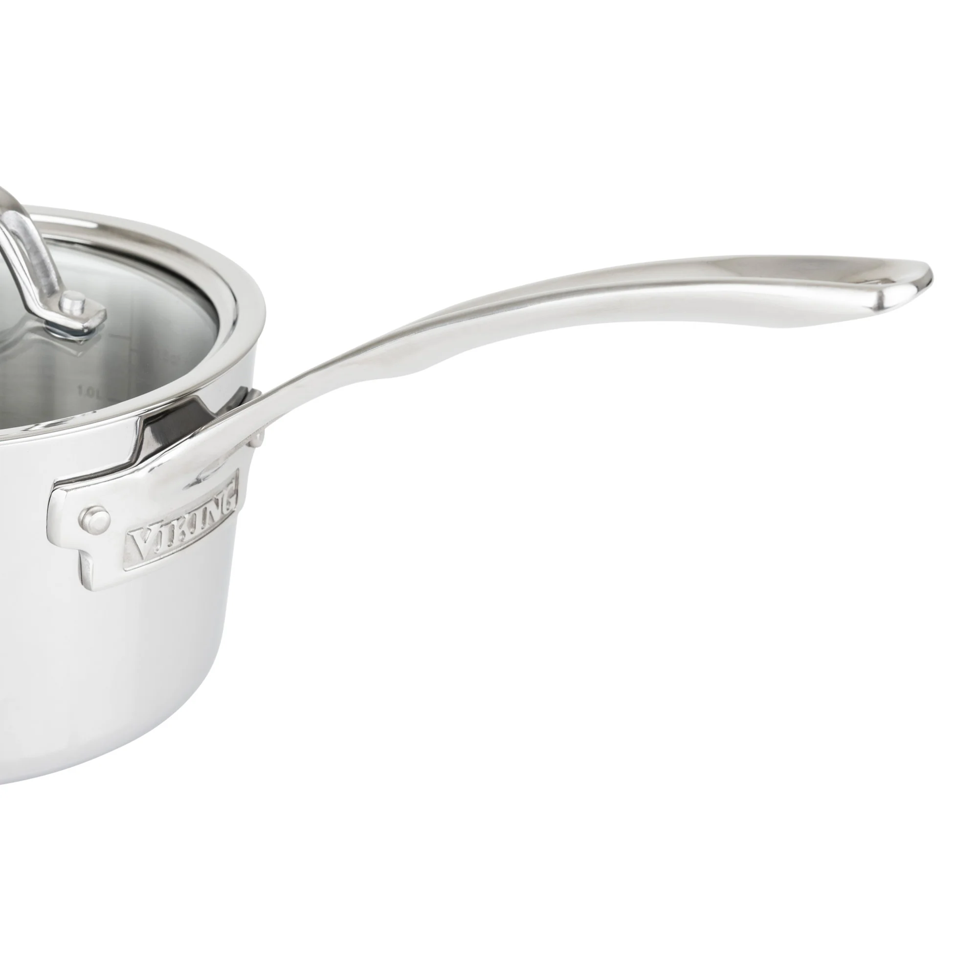 Viking Contemporary 3-Ply Stainless Steel 7-Piece Cookware Set with Glass Lids - Image 13