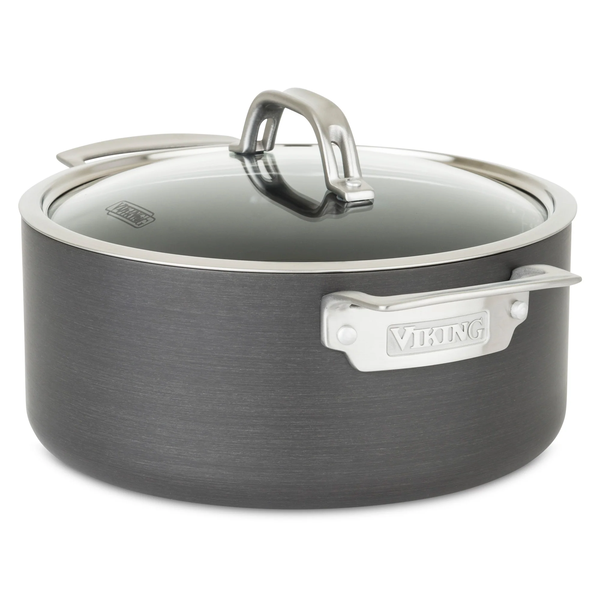 Viking Hard Anodized Nonstick 10-Piece Cookware Set with Glass Lids - Image 5