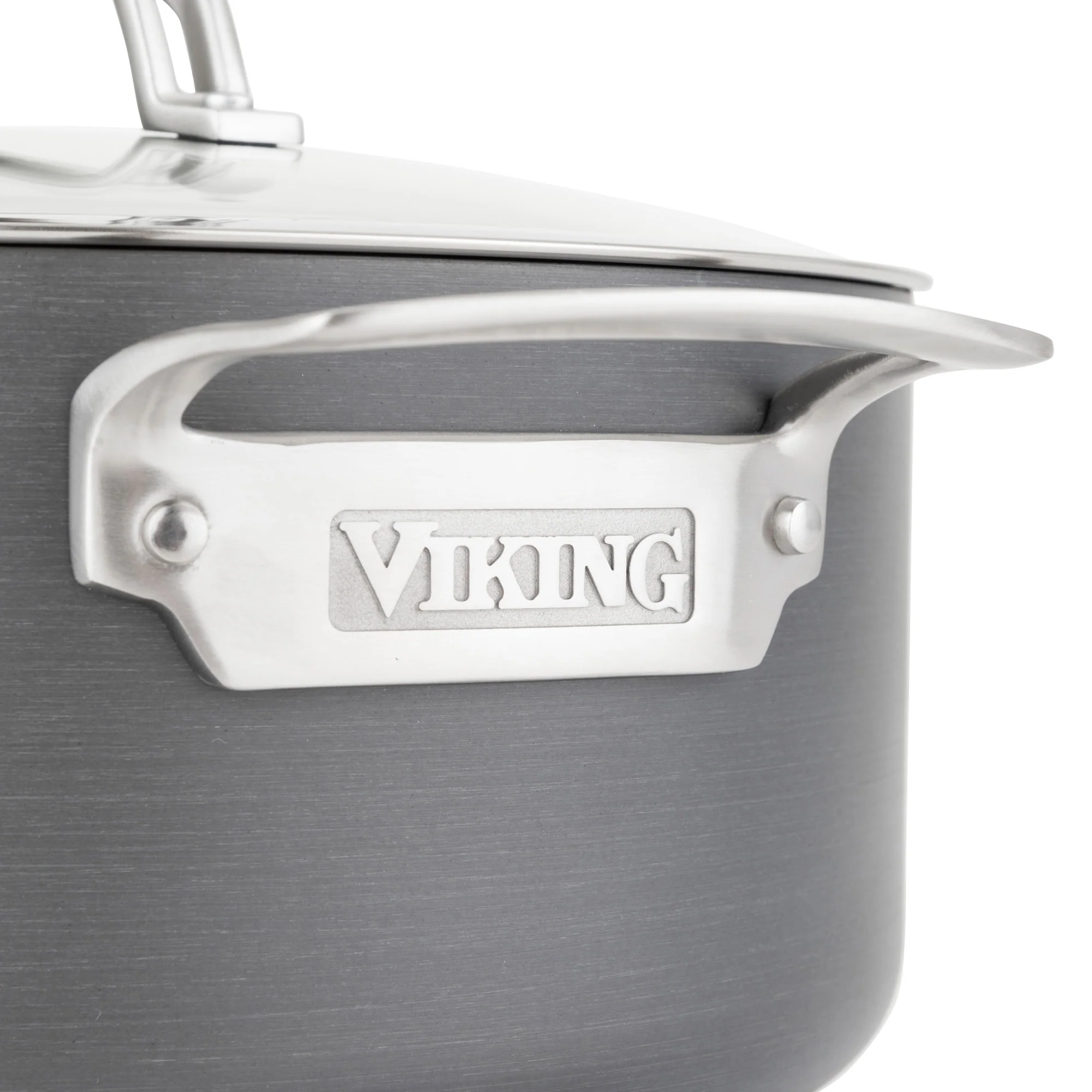 Viking Hard Anodized Nonstick 6-Quart Dutch Oven with Glass Lid - Image 5