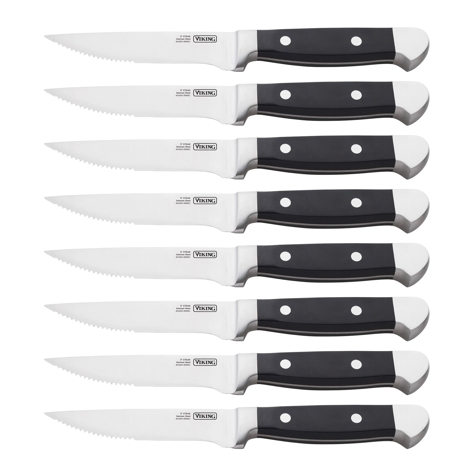 Viking Steakhouse 8-Piece Steak Knife Set with Gift Box - Image 4